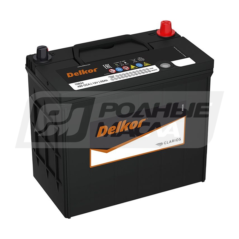 DELKOR (JP) 70B24L 55 Ач, о/п plnt0110668